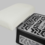 Витяжка для педикюру з фільтром ÜLKA Premium чорна з білою стійкою